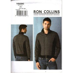 Vogue V9290 Mens 34 to 38 Ron Collins Jacket Uncut Sewing Pattern